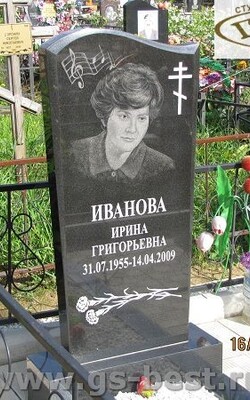 №192 памятник из черного гранита