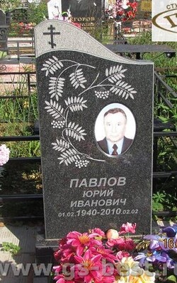 №183 памятник из черного гранита