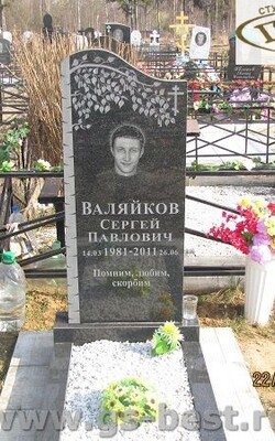 №169 памятник из черного гранита