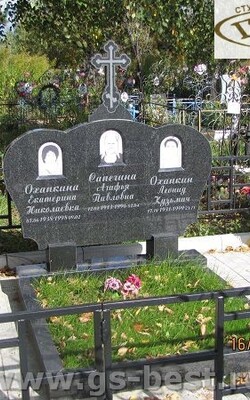 №191 памятник из черного гранита