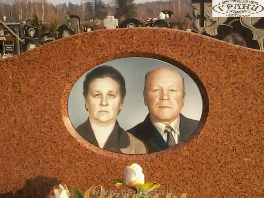 Цветное фото на памятник на керамограните фото